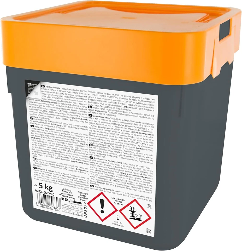 Steinbach 2x5 kg 200g Quattrotabs für Pool Chlortabs Chlortabletten Multitabs - Bild 3 von 4