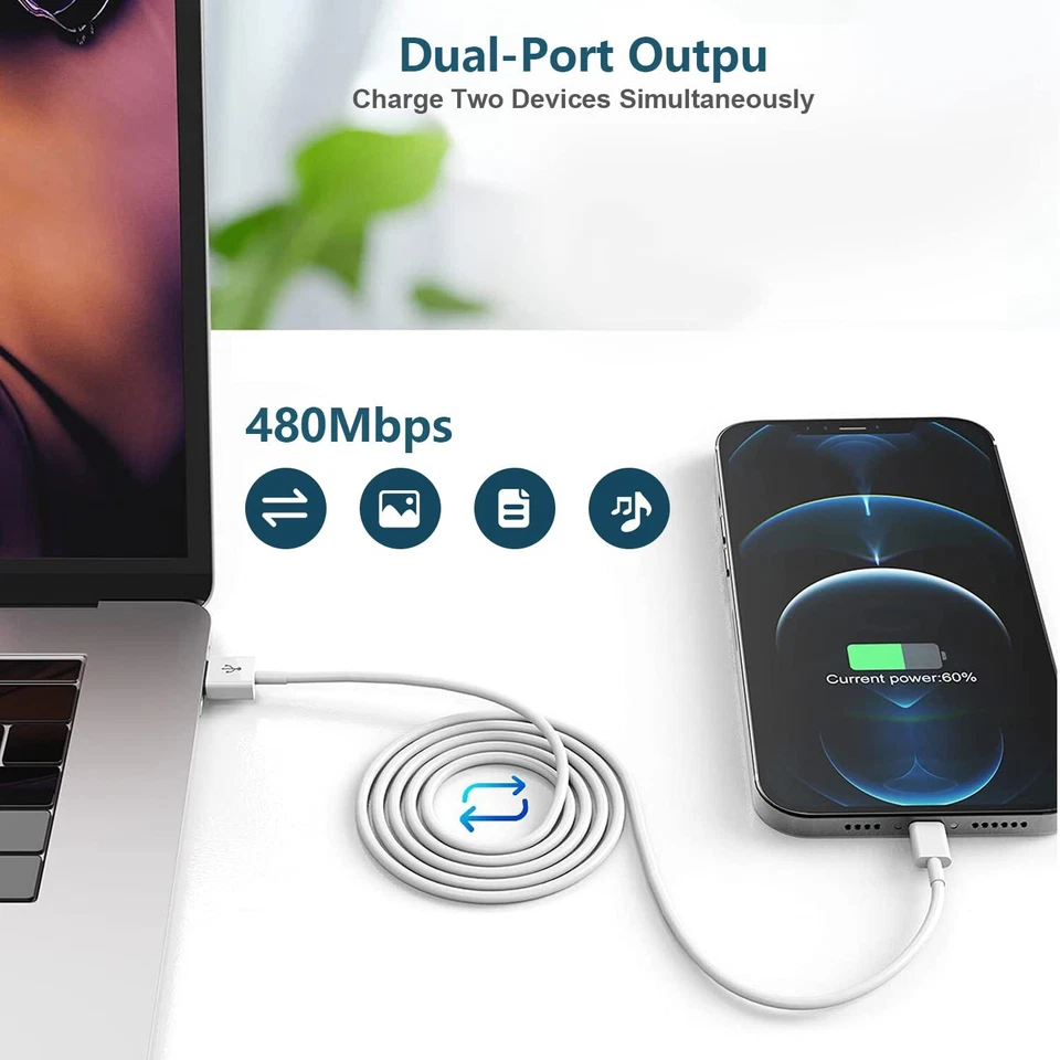 Wholesale USB Fast Charger Cable 3ft/6ft For iPhone SE 11 12 13 14 Charging Cord - Image 3 of 4