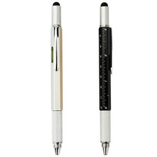 5-in-1 Touch Screen Stylus  Ballpoint Pen  Ruler  Level  Screwdriver