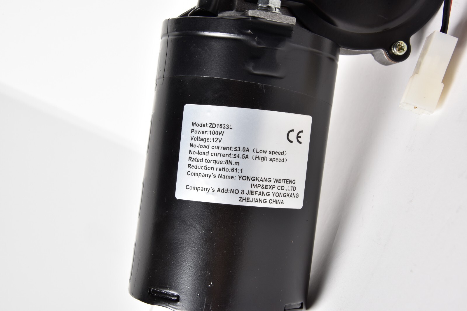 Left & Right Reversible Electric Worm Gear Motors 12V 100W Wiper 35 RPM