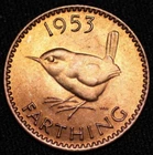 Elizabeth II Farthing coin from a recent eBay sale
