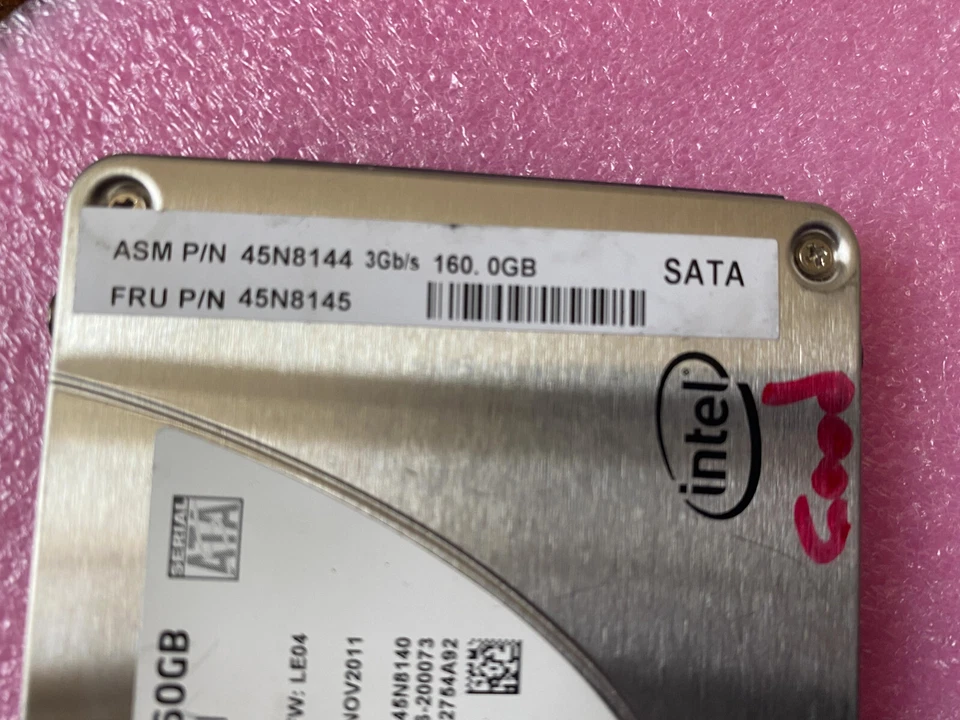 Intel SSD 320 Series 160GB SSDSA2BW160G3L 3Gb SATA SSD 45N8140 Drive - Image 2 of 3
