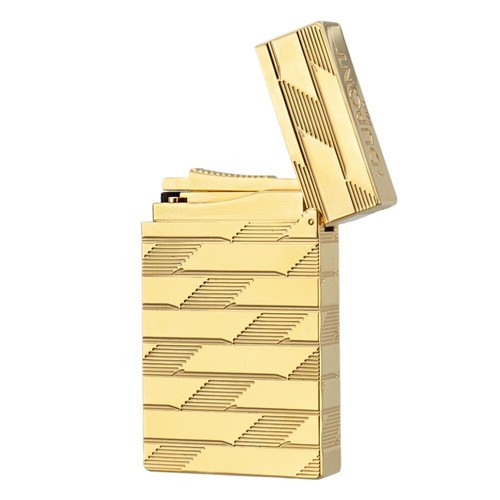 Line 2 Perfect Ping Encendedor Oro Monograma 1872 Edición Limitada Butano Recargable - Imagen 3 de 4