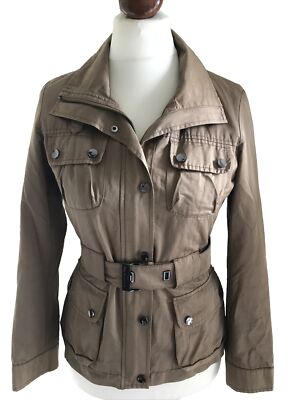 S.Oliver selection jacket parka brown 34 camel trench coat short between-seasons jacket