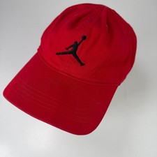 Jordan Hat Boys Red Youth Adjustable Cotton Baseball Cap Jumpman