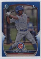 2023 Bowman Chrome Prospects Blue Refractor /150 Derniche Valdez #BCP-231 05k6
