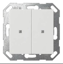 GIRA 517303 KNX-Tastsensor System 55 | 2-fach | reinweiß glänzend