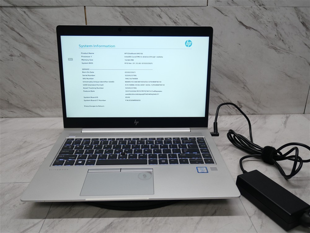 HP 840 G6, 14-Inch Laptop, with Intel Core i5 8th Gen., No OS