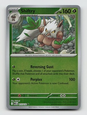 Shiftry 015/132 Uncommon MEG Mega Evolution Pokemon Reverse Holo NM/M