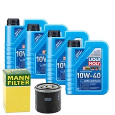 Motoröl 10W40 LIQUI MOLY Super Leichtlauf 4L +MANN Ölfilter