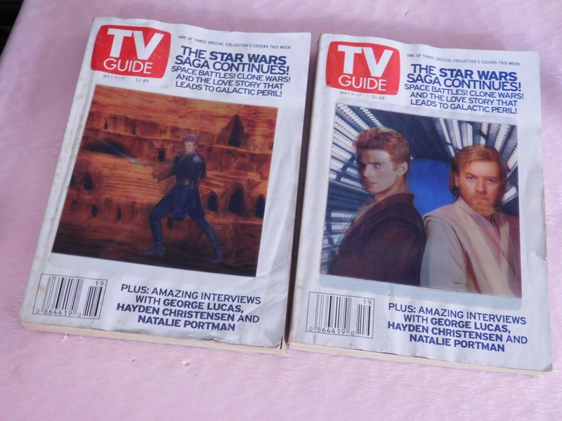 STAR WARS TV GUIDE May 11-17, 2002 special Hologram Collector's  Covers lot of 2
