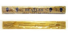 VINTAGE BEATLES RULER IN SLEEVE DATED 1964 NEMS ENTERPRISES LTD RARER GOLD COLOR VINTAGE BEATLES RULER IN SLEEVE DATED 1964 NEMS ENTERPRISES LTD RARER GOLD COLOR