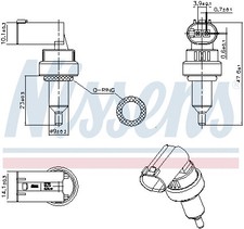 SENSOR COOLANT TEMPERATURE FITS: MERCEDES-BENZ CLS SEDAN GRANDE CLS 350 /CLS