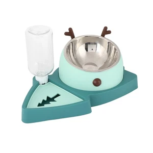 Pet Alimentation et distributeurs automatiques d'eau Set avec bol pour petit Pe moyen