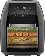  5 in 1 Air Fryer Oven with Rotisserie, 10L 1800W, 17 Presets Air Fry Dehydrator