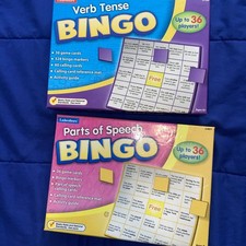Lakeshore Part Of Speech And Verb Tense Bingo Educational Learn Teacher Class