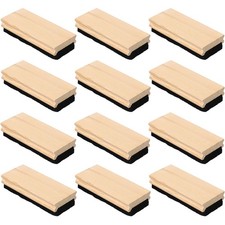 Felt Style Erasers, Cleaner Dusters Felt Chalkboard Eraser, 12 Pieces
