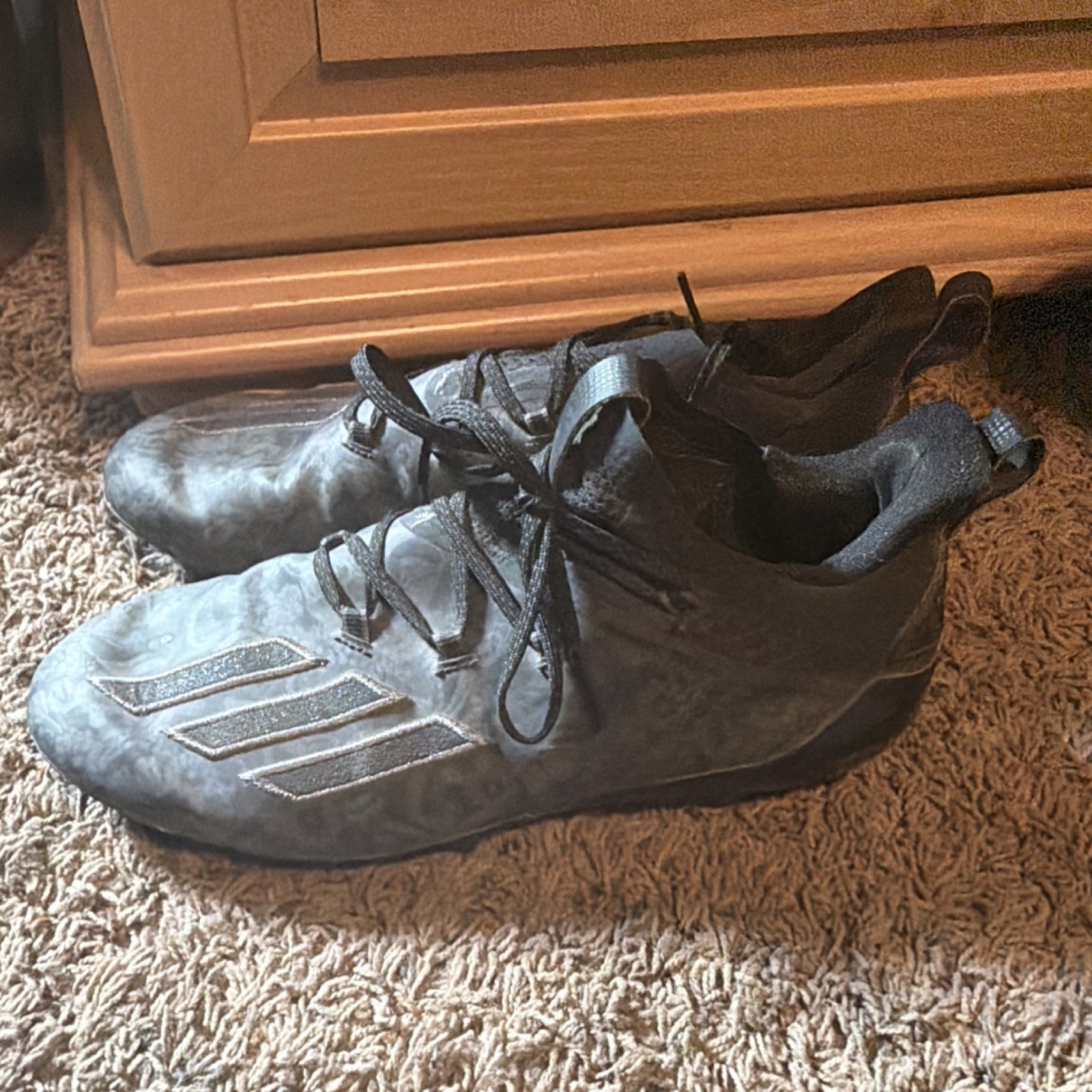 Adidas Adizero  Football Cleats Black Men's US 10.5. No box. thumbnail 2