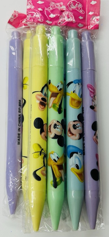 2 Packs- New Disney Pens With Fun Disney Characters ￼