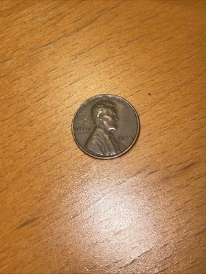 1944 Wheat Penny No Mint Mark L Rim Error Coin