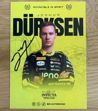 Joshua Dürksen F2 2026 AK Card Autogrammkart...