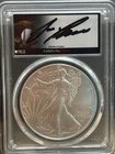 Jose Canseco Autographed .999 Fine Silver American Eagle Coin PCGS MS 70  Rare
