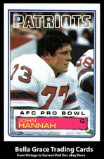 1983 Topps John Hannah #330 New England Patriots Pro Bowl NFL Football