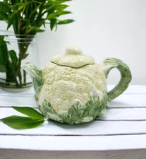 Ceramic Mini Cauliflower Teapot, Gift for Her, Gift for Mom, Tea Party Décor, Ca