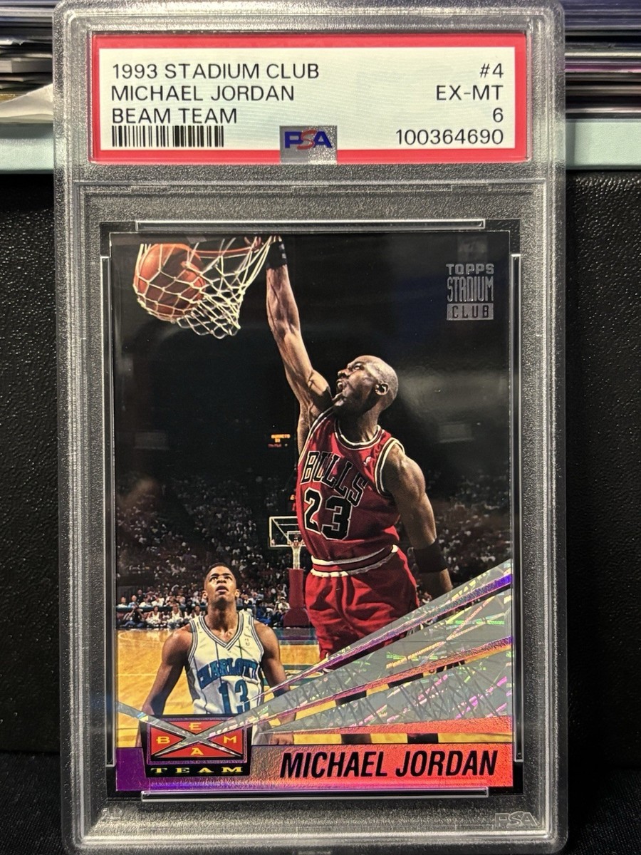 1993-94 Topps Stadium Club Beam Team Michael Jordan #4 PSA 6 | eBay