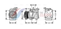 AVA Clever Choice Kompressor Klimaanlage HYK138 FüR KIA Sorento 9770126300 Santa