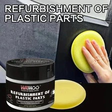 1pcs Car Plastic Restorer – Back to Black Gloss Polish & Coating for Faded Trim