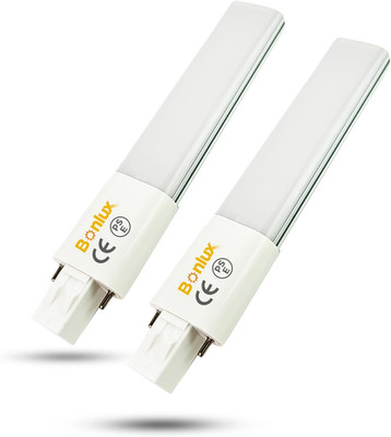 2-Pack 6W GX23 2-Pin LED PL Retrofit Lamp 13W Gx23D CFL Replacement 180° Beam A