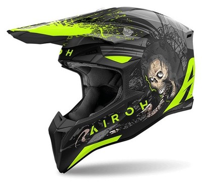 Off Road Helmet Airoh WRAAAP DARKNESS Matte