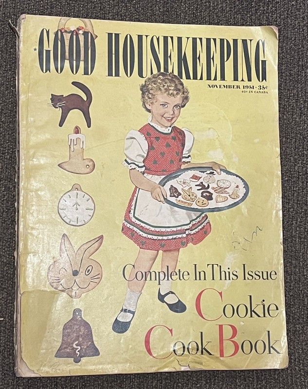 Good Housekeeping November 1951 Illustrated Cookie Recipes Magazine