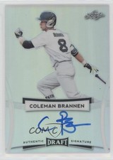 2017 Leaf Metal Draft Cole Brannen Coleman Brannen #BA-CB2 Auto y8h