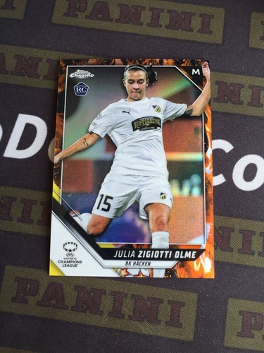 2021-22 Topps Chrome Julia Zigiotti Olme Rookie RC Fierce 55/75 Sweden Brighton