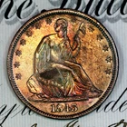 * 1843-P WB-25 DDO * NEAR+ GEM BU MS SEATED LIBERTY HALF-DOLLAR *FROM COLLECTION