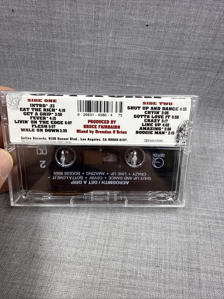 AEROSMITH Get A Grip Cassette 1993 Geffen - NEW SEALED - Image 3 of 4