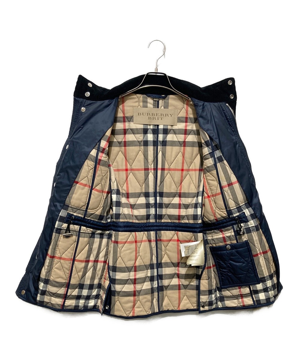 Burberry brit  ジャケット Burberry Brit Studded Quilted Motorcycle Biker Leather
