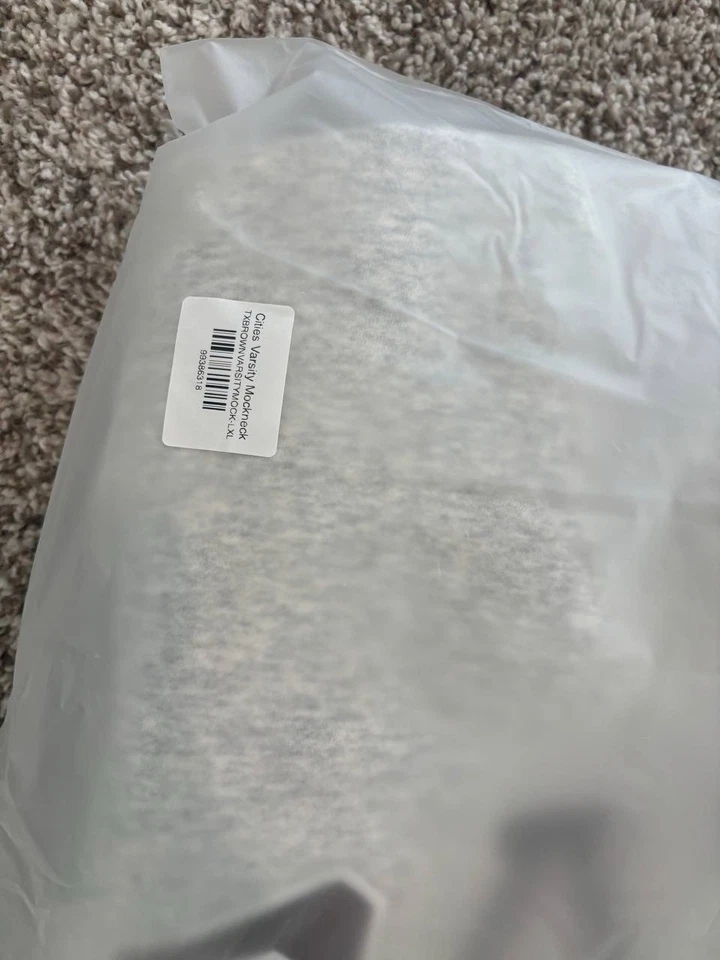 Parke Women's Varsity Mockneck Sweatshirt Gray, Oversized Size L/Xl - Image 4 of 4