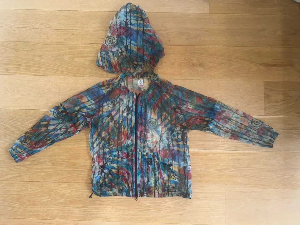 Supreme SOUTH 2 WEST 8 Bush Parka antivigilancia cubierta facial M anarchy graff Foto 2 de 4