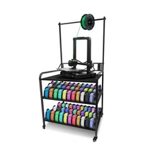 Rolling 3D Printer Filament Storage Cart - Filament Storage Rack-Heavy-Duty S...