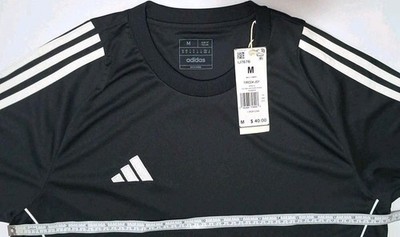 Adidas IJ7676 Men's Medium- Tiro 24 3-Stripes Soccer Jersey, Black
