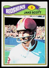Jake Scott, 1977 Topps, #192, Washington Redskins,