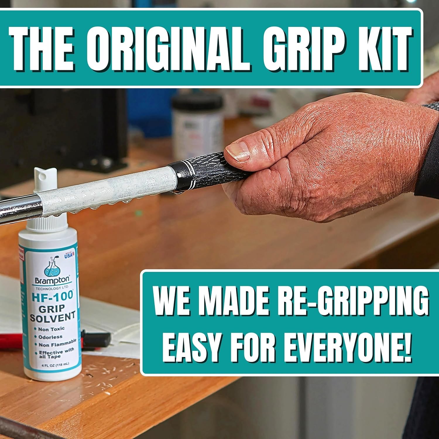 Brampton Technology Brampton Grip Kit for Golf Club Regripping Premium 2"x10" Golf Grip Tape Strips