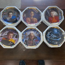 Star Trek Deep Space Nine 6 Plate Collection with certificates of authenticity