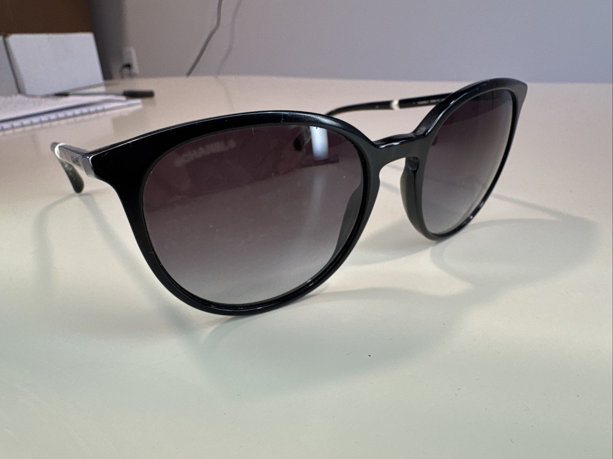 Chanel 5394-H c.501/S6 Round Black Pearls Sunglasses 53-19-140