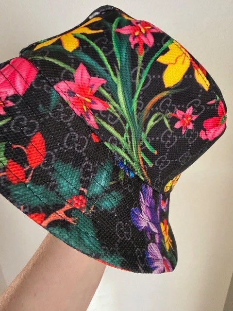 Wonderful Summer Hat Multicolored Flowers Butterflies One size! SALE!