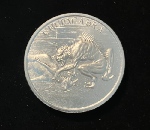 Intaglio Mint Cryptozoology CHUPACABRA 1oz .999 Silver USA Made Round BU