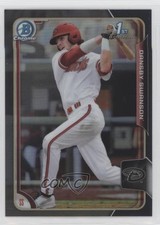 2015 Bowman Draft Chrome Asia Exclusive Black Refractor Dansby Swanson #1 jc3